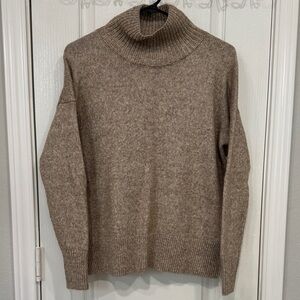 Cozy Brown Mockneck Sweater